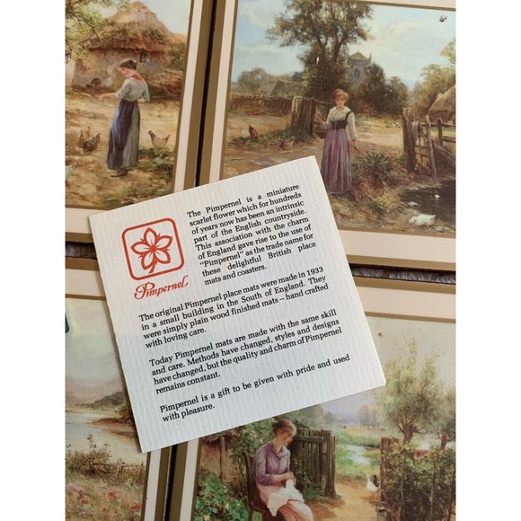 Pimpernel Country Life Cottage Coaster set of 6 gift - Picture 5 of 10